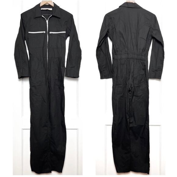 JEN'S PIRATE BOOTY Long Sleeve Zip Up Cotton Twill Coverall Utility Jumpsuit XS - Picture 3 of 4